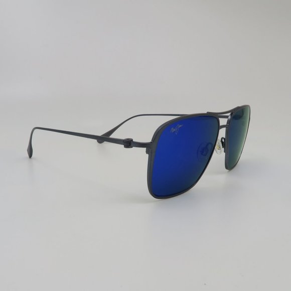 Maui Jim BEACHES MJ541-27A Grey/Blue Polarized Titanium Sunglasses with Defects. - Picture 2 of 8